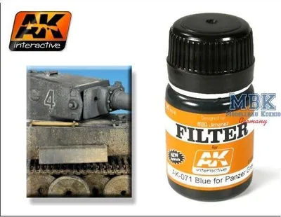 Imagen del producto de AK Interactive S.L. AK-071: Filtro azul para Panzergrey