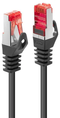 Produktbild von Lindy 47378, 10 m, Cat6, S/FTP (S-STP), RJ-45, RJ-45, Schwarz
