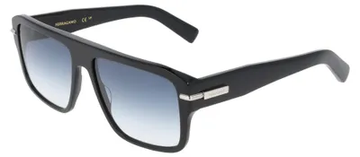Produktbild von Ferragamo SF2078SLBI Black/greadient blue 59/16/145 Herren Sonnenbrillen