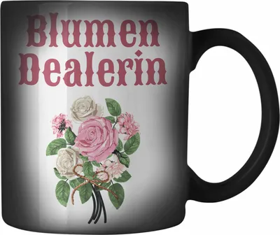 Produktbild von Trendation - Blumen Dealerin Floristin Floristik Geschenk Abschluss Ausbildung Blumen Verkäuferin Geschenkidee Lustig (Schwarz)