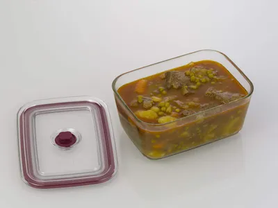 Luftdichter Glasbehälter 800 ml, BPA-frei, für Gefrierer & Mikrowelle