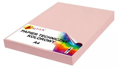 Produktbild von Technikpapier A4, 200 g, puderrosa, 50 Blatt