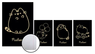 Produktbild von Pusheen A5 Notizbuch, 60 Blatt, kariert, laminiert