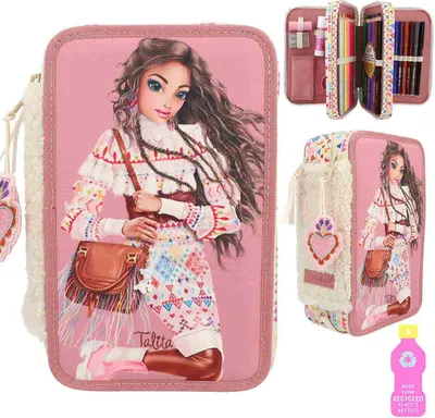 Produktbild von Depesche 12583 TOPModel Cosy - Teddybärentasche mit 3 Fächern, Kunstfell im Teddybär-Design DESPECHE