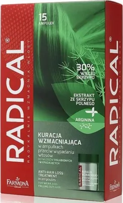 A product box for hair treatment ampoules.