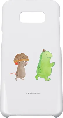 Produktbild von Mr. & Mrs. Panda Samsung Galaxy S8 plus Handyhülle  Schildkröte Maus - Weiß - Geschenk, Handy Case, Freunde, Spazieren, Hülle, Cover