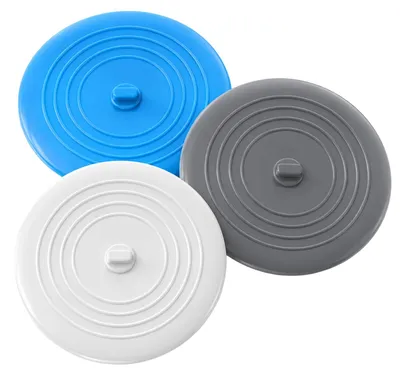 Produktbild von Abflussstopfen - 3 Stück Universal Silikon Stöpsel - für Spülbecken