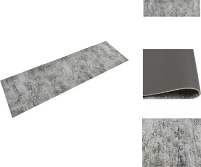 Produktbild von vidaXL Küchenteppich Waschbar Beton 60x180 cm Samt - Fußmatten