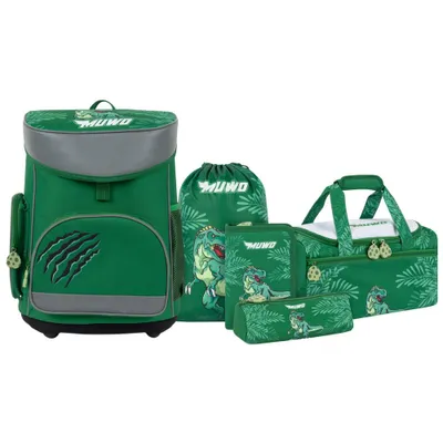 Produktbild von MUWO "Lil Rex" Kinder Schulranzen Set 5-tlg. | MW-292