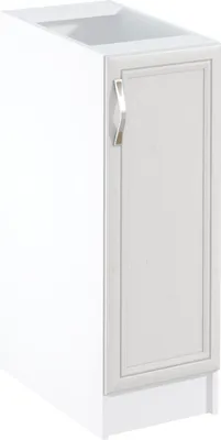 Produktbild von Küchenunterschrank 30 cm ohne Arbeitsplatte Küchenmöbel, Sycylia Weiß Creme D30 Weiß/Creme