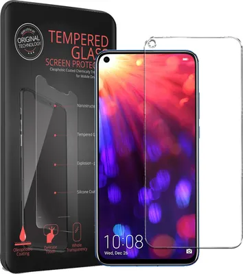 Produktbild von 2x Panzerglas für Honor View 20 Glas Folie Displayschutz Schutzfolie