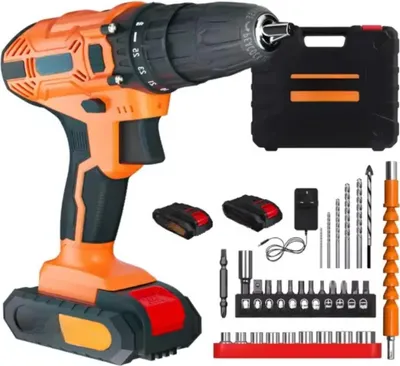 Obrázek produktu pro Accuboormachine 21V Vailen - Elektrická sada šroubováků - 25+1 stupňů krouticího momentu - 2 rychlosti - LED světlo - Pro domácí použití