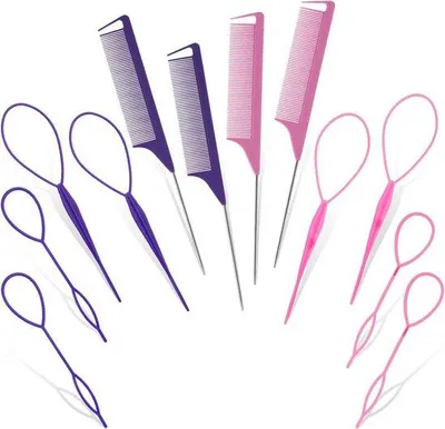 Image de Ensemble de peignes de coiffure professionnels, 12 pièces