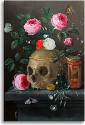 Zdjęcie produktu dla Obraz na płótnie Vanitas Still Life Reprodukcja Jana van Kesselan 80x120