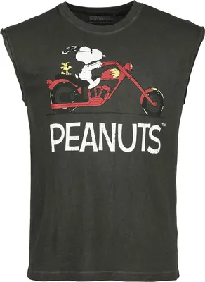 Produktbild von Peanuts Tank-Top Herren Snoopy - Motorbike schwarz XXL