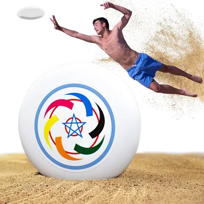 Produktbild von Frisbee Scheibe perfekt für Kinder Erwachsene Hundefrisbee Spielzeug Outdoor Weiß