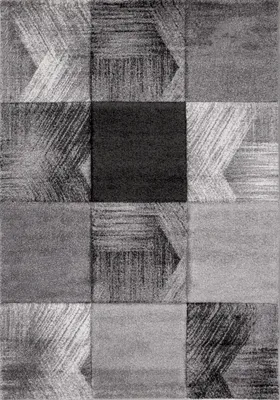 Produktbild von Designer Teppich Wohnzimmer Inneneinrichtung Modern Grau, Maße:80x150 cm