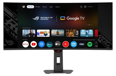 Produktbild von ROG Strix QD-OLED XG34WCDMTG (86.4 cm (34 Zoll), schwarz, WQHD, Curved, DP, HDMI, Google TV, HDR, 240Hz Panel)