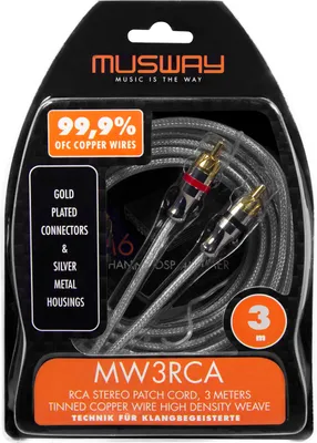 Image de MUSWAY MW3RCA Câble RCA 3 m