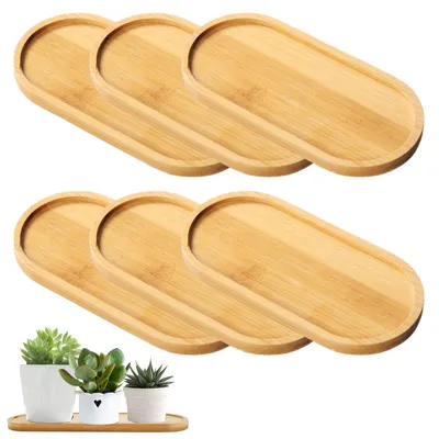 Bambus-Servierplatte oval 17,5x8,8 cm, Frühstücksbrett