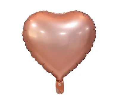 Produktbild von Herz-Folienballon Matt Roségold 18