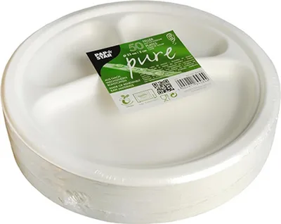 Produktbild von Papstar Teller Pure 3-geteilt weiss