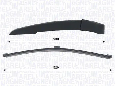 Obrázok produktu pre Rameno stierača s lištou 320 mm BMW X2 11.17–10.23 zadné