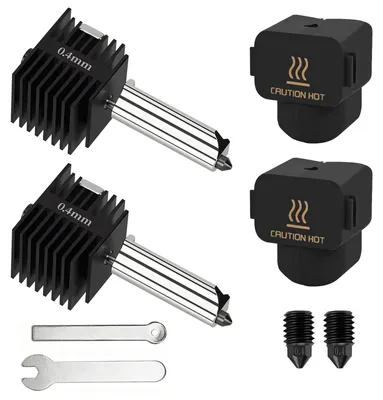 2x 0,4 mm Hotend-Kit für Bambu Lab A1/A1 Mini, 3D-Drucker