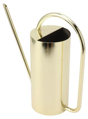 Gießkanne aus Edelstahl, 1500 ml, mit langem Ausguss, gold