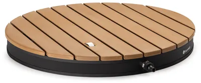 Obrázek produktu pro Blumfeldt Sumatra Breeze kulatá zahradní sprcha WPC hliník 70x55 cm
