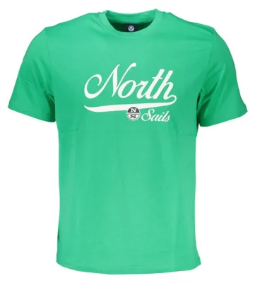 Produktbild von Grünes Herren T-Shirt mit Rundhalsausschnitt und Logo-Print, Kurzarm