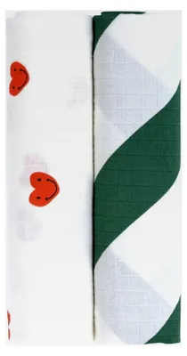 Produktbild von Baby Puckdecke Spuckdecke Pucktuch 2er Set Baumwolle 120 x 120 cm
