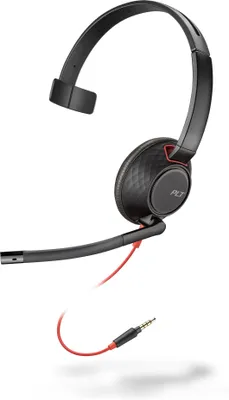 Productafbeelding van HP Poly Hoofdtelefoon Blackwire 5210, 3,5 mm, Koptelefoon met microfoon, 100 g, Zwart