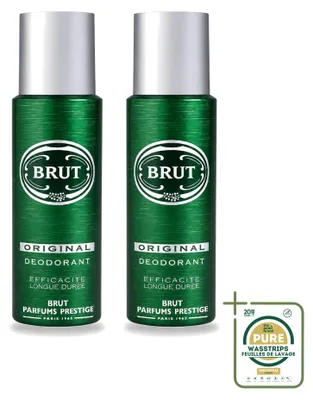 Productafbeelding van 2 x Brut Original Deodorant Spray - 200 ml - Voordeelverpakking - 2 stuks
