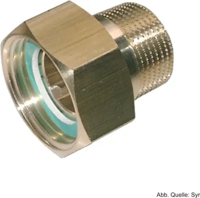 Produktbild von SYR Gewindeverschraubung 1", DN 25, rohgelb, 0812.25.900