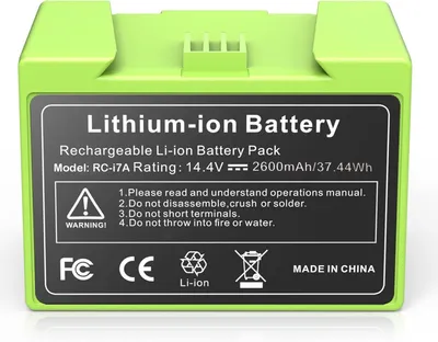 Ersatzakku für iRobot Roomba i7, i3, i4, e5, e6 – 2600 mAh, 14,4 V
