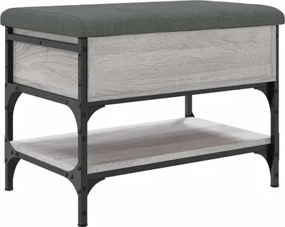 Produktbild von vidaXL Schuhbank Grau Sonoma 62x42x45 cm Holzwerkstoff