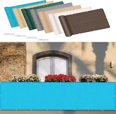 Produktbild von Himmelblauer Balkon-rollo mit UV-Schutz und Privatsphäre - 105 x 250 cm