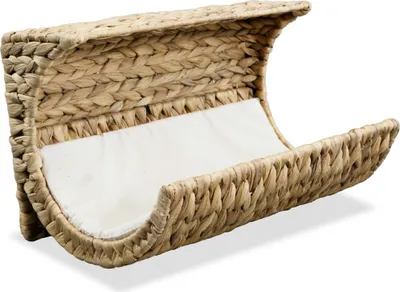 Produktbild von Katzenbett mit Kissen Wasserhyazinthe 37 x 20 x 20 cm