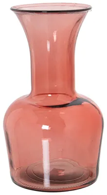 Produktbild von Vase aus recyceltem Glas, Rosa, 18 x 32 cm, Mund 12/6 cm