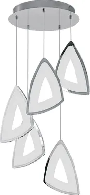 Produktbild von EGLO Amonde, Flexible Halterung, Chrom, Satinierter Stahl, Chrom, Weiß, Aluminium, Kunststoff, Drinnen