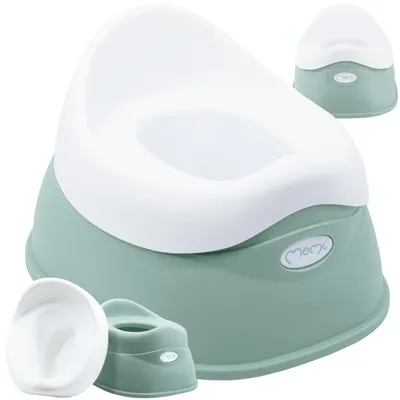 Produktbild von MoMi DITO – Ergonomisches Baby Töpfchen mit Rückenlehne, herausnehmbarem Einsatz & Anti-Rutsch-Füßen, ab 12 Monaten – Grün
