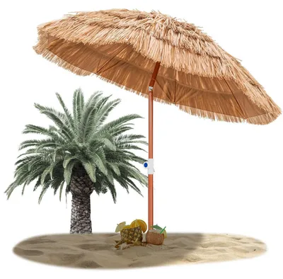 Produktbild von Sonnenschirm Strandschirm Hawaii 155 cm knickbar höhenverstellbar