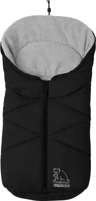 Produktbild von Heitmann Felle Fußsack,Serie "Eisbärchen" Farbe: Grau/Schwarz 7963GSN