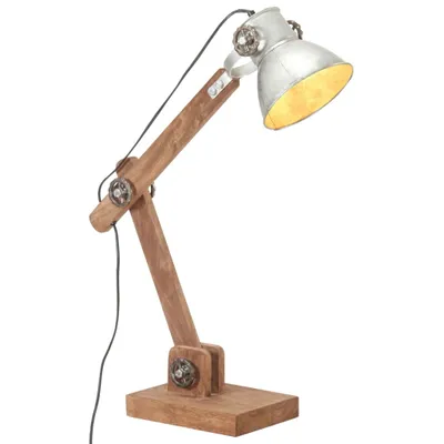Immagine prodotto di Maison Exclusive - Lampada da scrivania in stile industriale, argento, rotonda, 58x18x90 cm, E27
