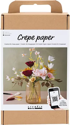 Image de Bouquet de fleurs en papier crépon Hobbieset