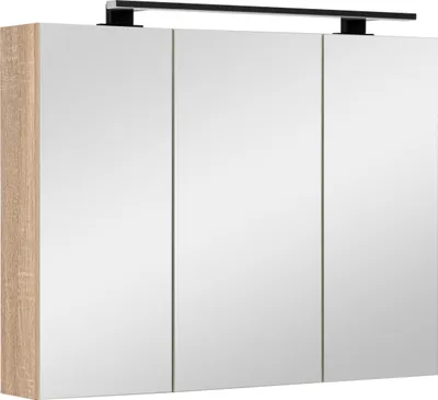 Zdjęcie produktu dla Szafka łazienkowa z lustrem oświetleniem lampką led lustrzana wisząca 80 cm