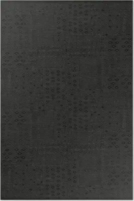 Produktbild von Dunkle Textur Nachahmung Stoff – Vinylteppich – 120x180 cm – Indoor Teppich – Flur – Pflegeleicht – Modern
