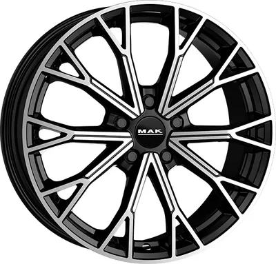Produktbild von 19 Zoll Alufelge MAK asphalt 19"x8" 5x114.3 PCD ET50 76mm Felge Schwarz