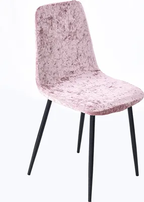 Imagen del producto de Funda universal de terciopelo para sillas, ideal para sillas sin reposabrazos, tipo concha. Cubierta para sillas, ideal para el hogar, bodas y banquetes. Color: rosa